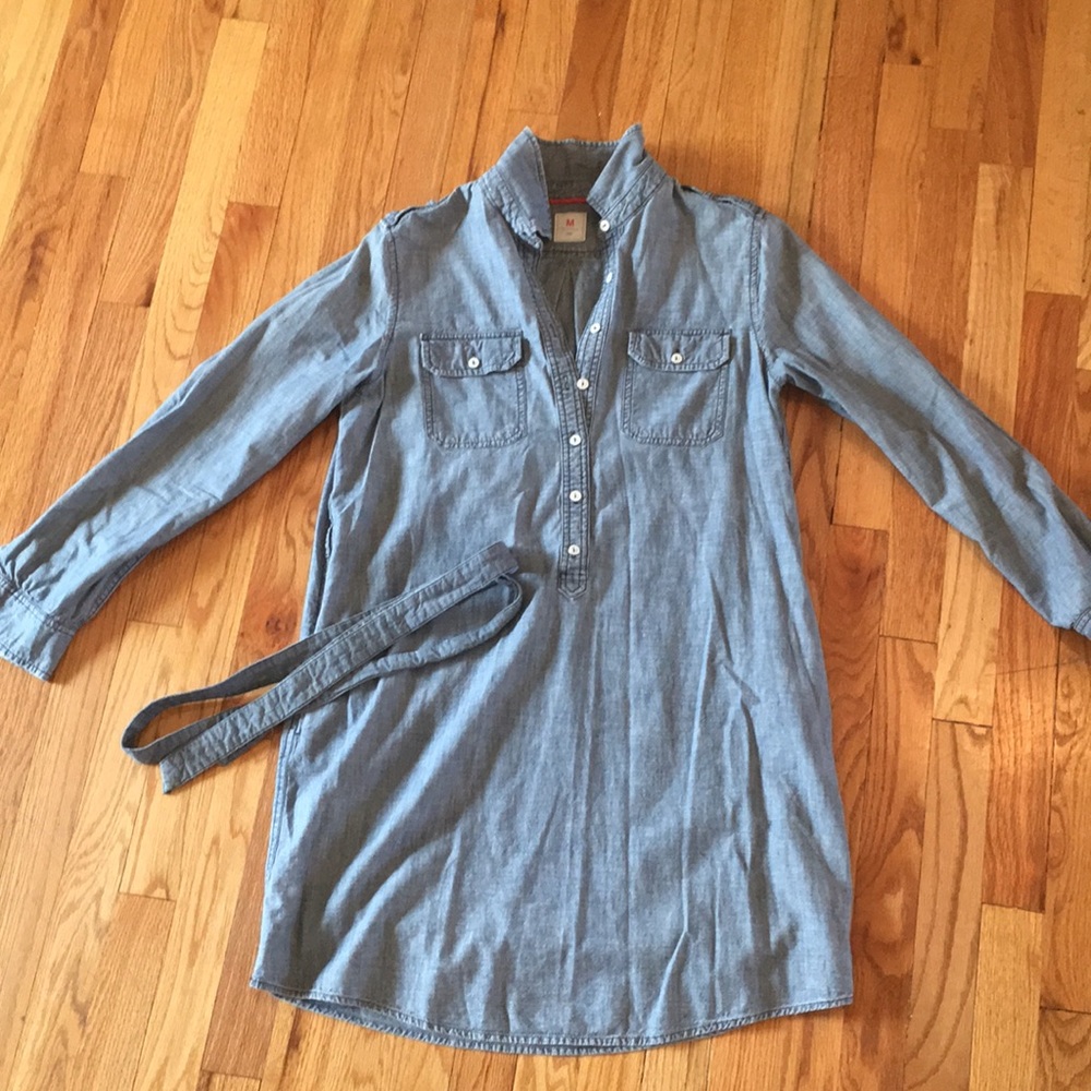 Gap chambray shirt dress